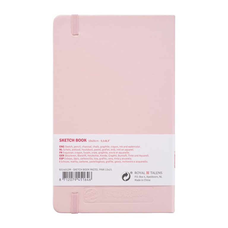 Talens Art Creation Sketchbook Pastel Pink – 13×21 cm – 140 gr – 80 Sheets
