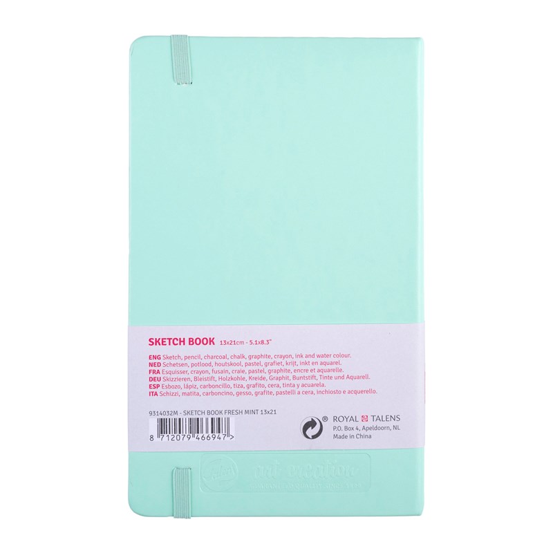 Talens Art Creation Sketchbook Fresh Mint – 13×21 cm – 140 gr – 80 Sheets