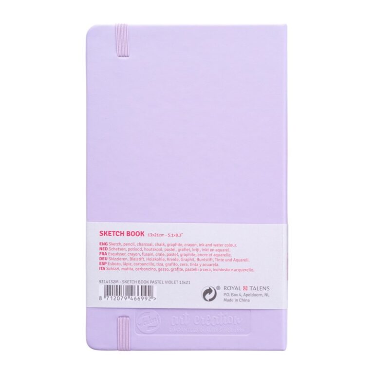 Talens Art Creation Sketchbook Pastel Violet – 13×21 cm – 140 gr – 80 Sheets