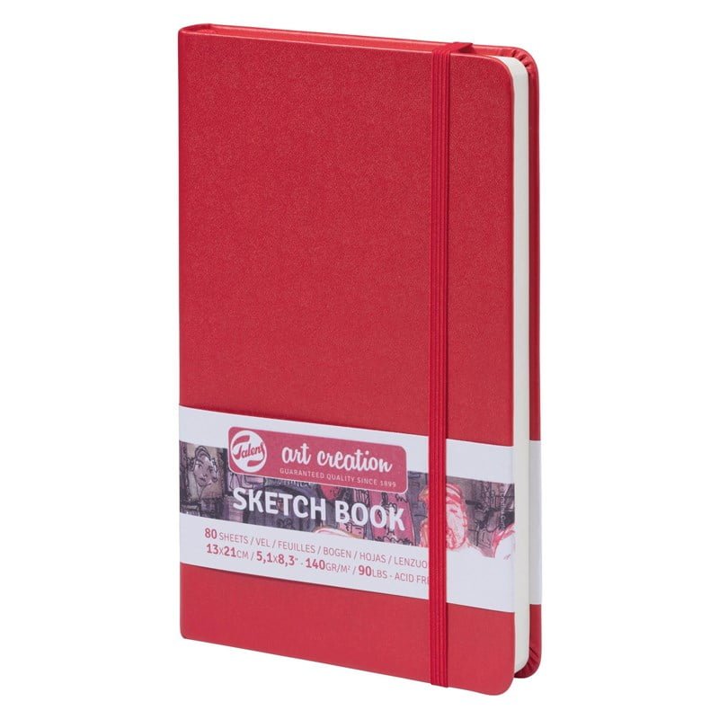 Talens Art Creation Sketchbook Red 13X21 cm, 140 Grams