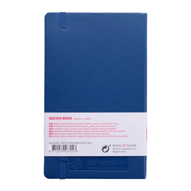 Talens Art Creation Sketchbook Navy Blue – 13×21 cm – 140 gr – 80 Sheets