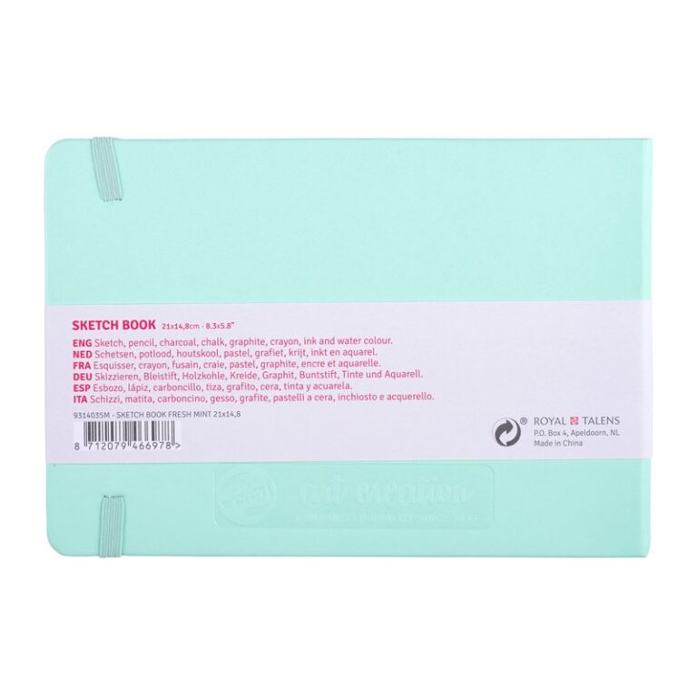 Talens Art Creation Sketchbook Fresh Mint – 21×15 cm – 140 gr – 80 Sheets