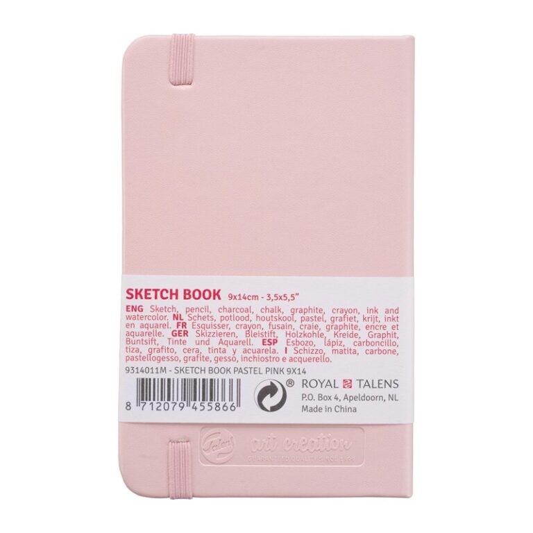 Talens Art Creation Sketchbook Pastel Pink – 9×14 cm – 140 gr – 80 Sheets