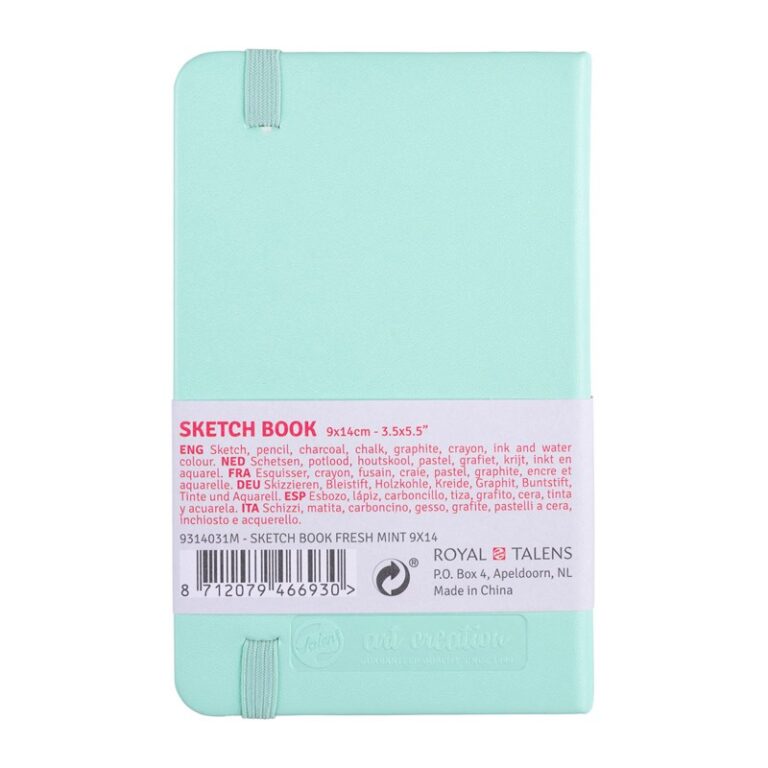 Talens Art Creation Sketchbook Fresh Mint – 9×14 cm – 140 gr – 80 Sheets