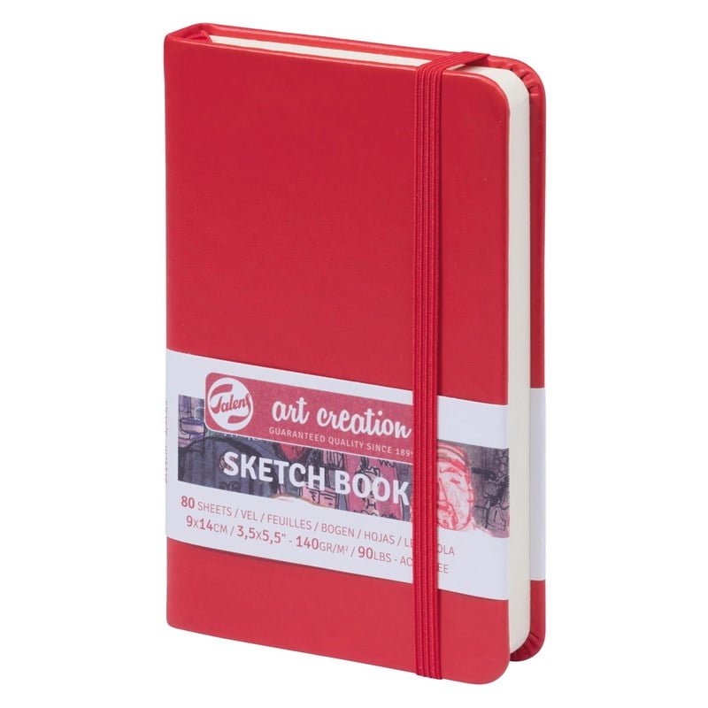 Talens Art Creation Sketchbook Red 9X14 cm, 140 Grams
