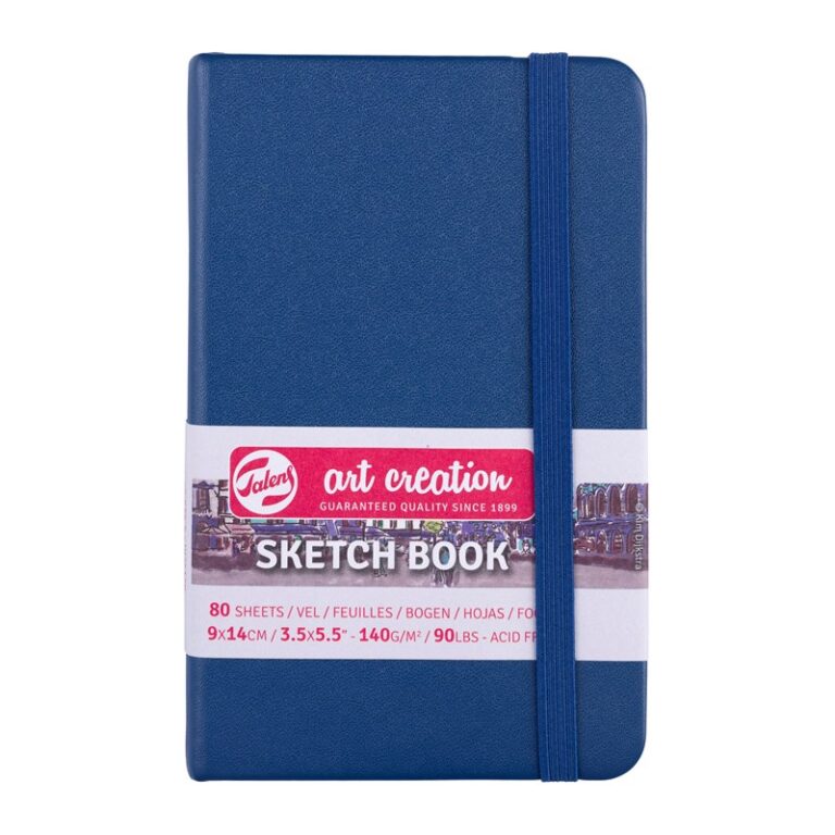 Talens Art Creation Sketchbook Navy Blue – 9×14 cm – 140 gr – 80 Sheets