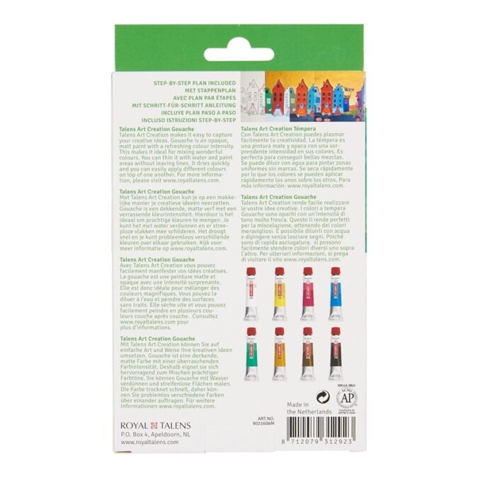 Talens Art Creation Gouache Set 8 x 12 ml