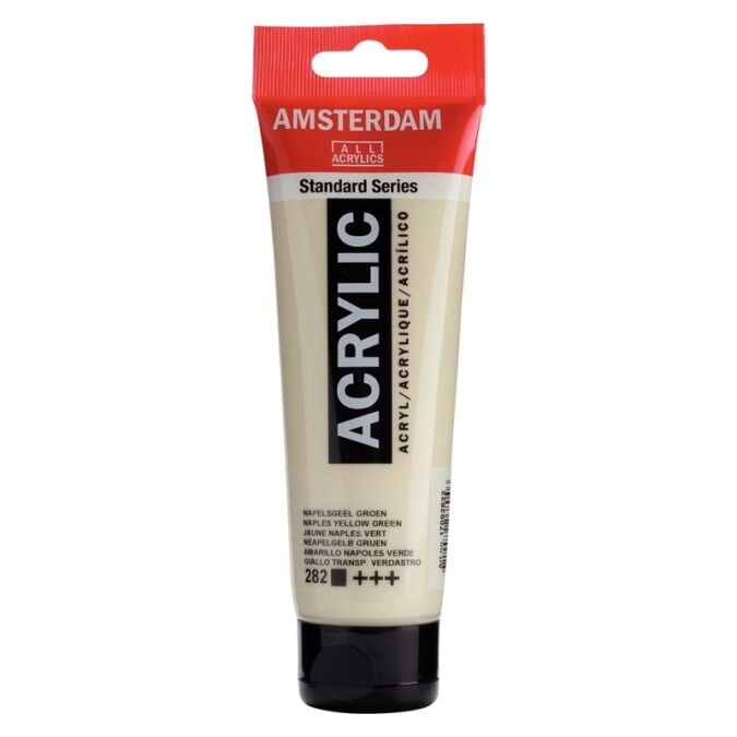 Amsterdam All Acrylics Standard Series Acrylic Tube 120 ml Naples yellow green 282