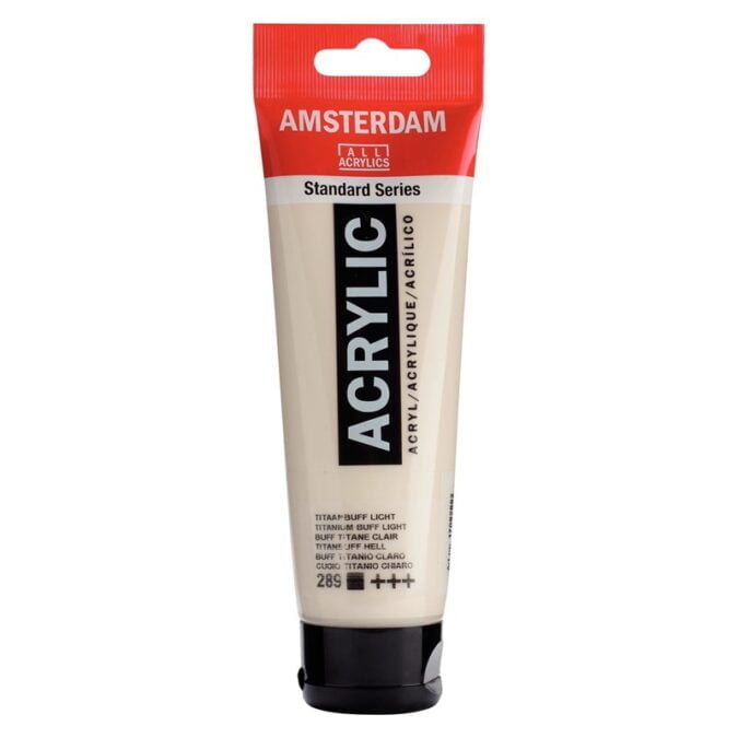 Amsterdam All Acrylics Standard Series Acrylic Tube 120 ml Titanium buff light 289