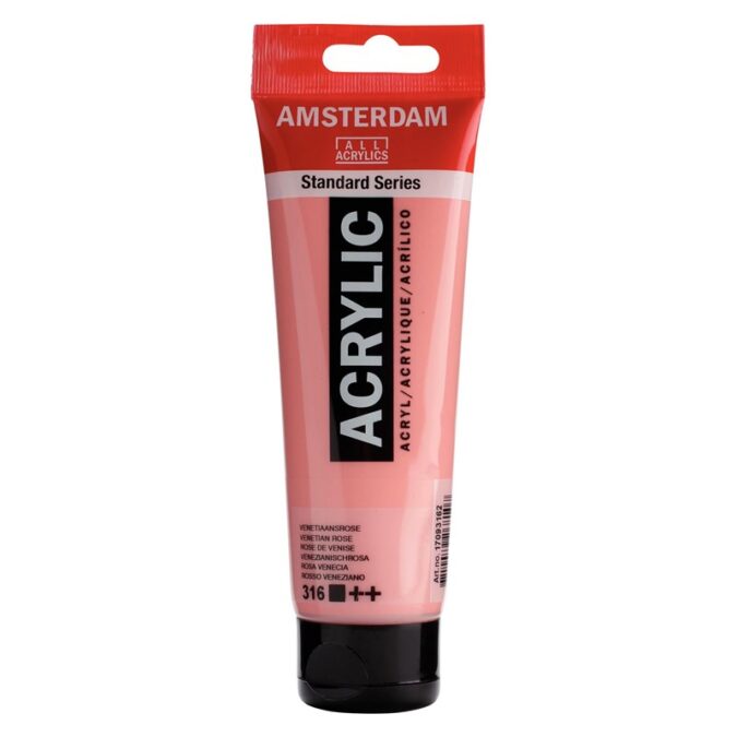 Amsterdam All Acrylics Standard Series Acrylic Tube 120 ml Venetian rose 316