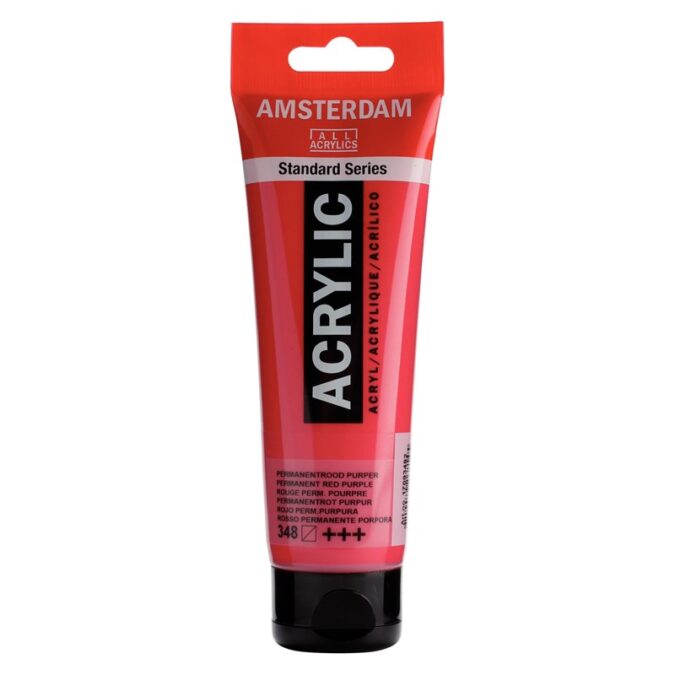Amsterdam All Acrylics Standard Series Acrylic Tube 120 ml Permanent red purple 348