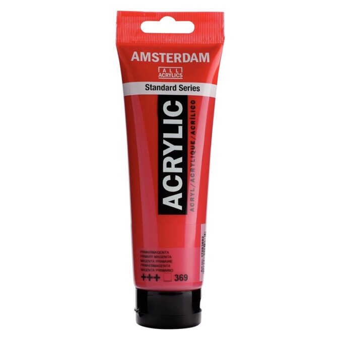 Amsterdam All Acrylics Standard Series Acrylic Tube 120 ml Primary magenta 369