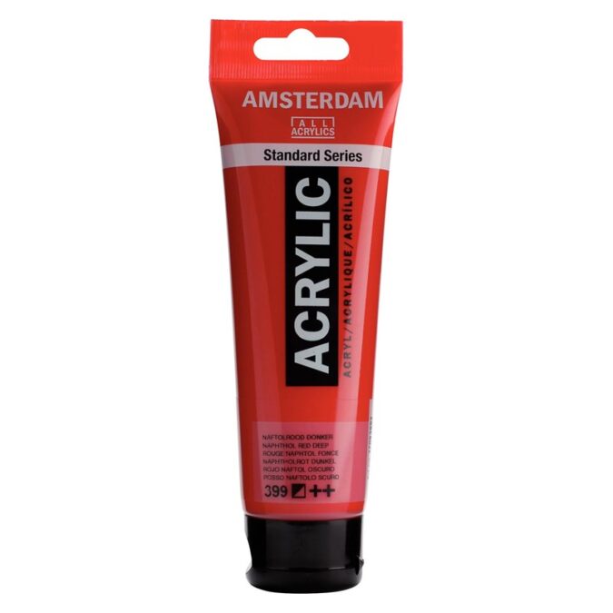 Amsterdam All Acrylics Standard Series Acrylic Tube 120 ml Naphthol red deep 399