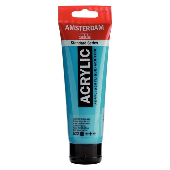Amsterdam All Acrylics Standard Series Acrylic Tube 120 ml Turquoise blue 522