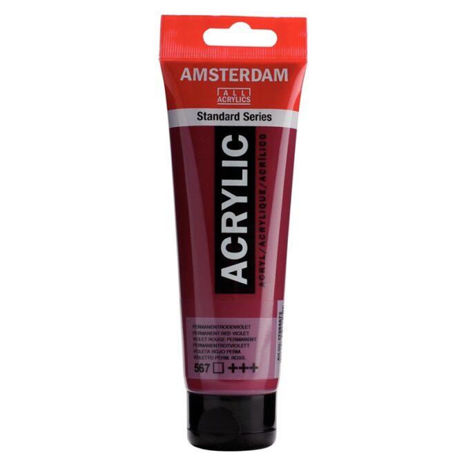 Amsterdam All Acrylics Standard Series Acrylic Tube 120 ml Permanent red violet 567