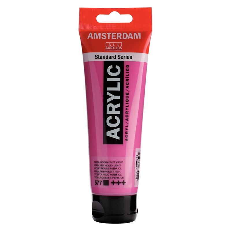 Amsterdam All Acrylics Standard Series Acrylic Tube 120 ml Permanent red violet light 577