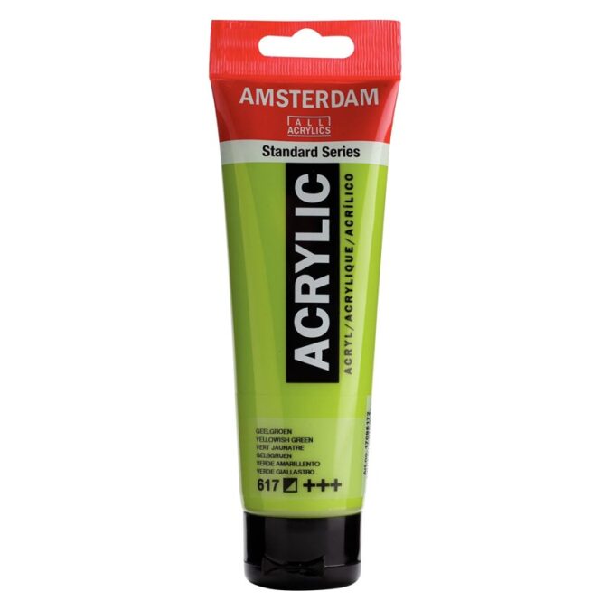 Amsterdam All Acrylics Standard Series Acrylic Tube 120 ml Yellowish green 617