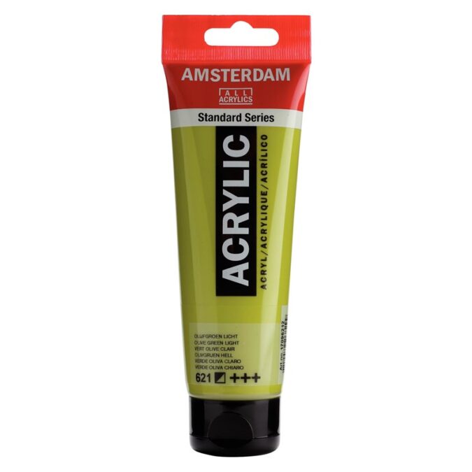 Amsterdam All Acrylics Standard Series Acrylic Tube 120 ml Olive green light 621