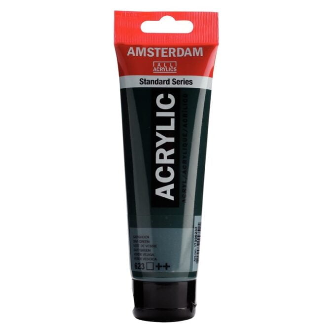 Amsterdam All Acrylics Standard Series Acrylic Tube 120 ml Sap green 623