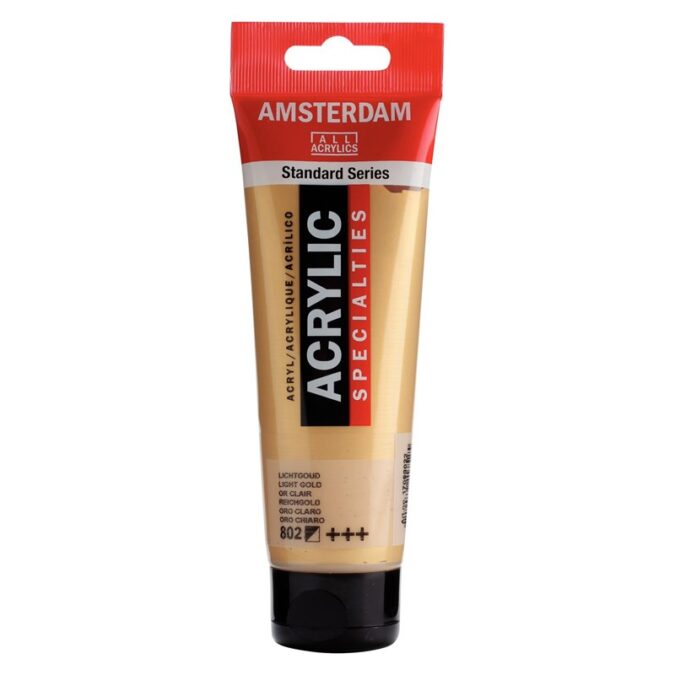 Amsterdam All Acrylics Standard Series Acrylic Tube 120 ml Light Gold 802