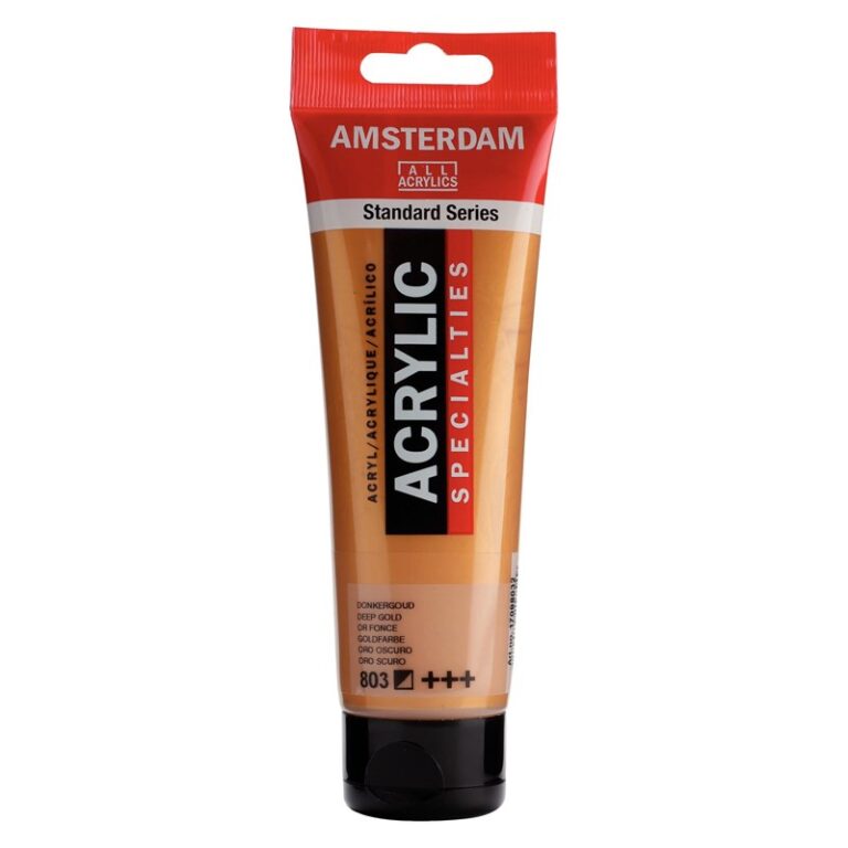 Amsterdam All Acrylics Standard Series Acrylic Tube 120 ml Deep Gold 803