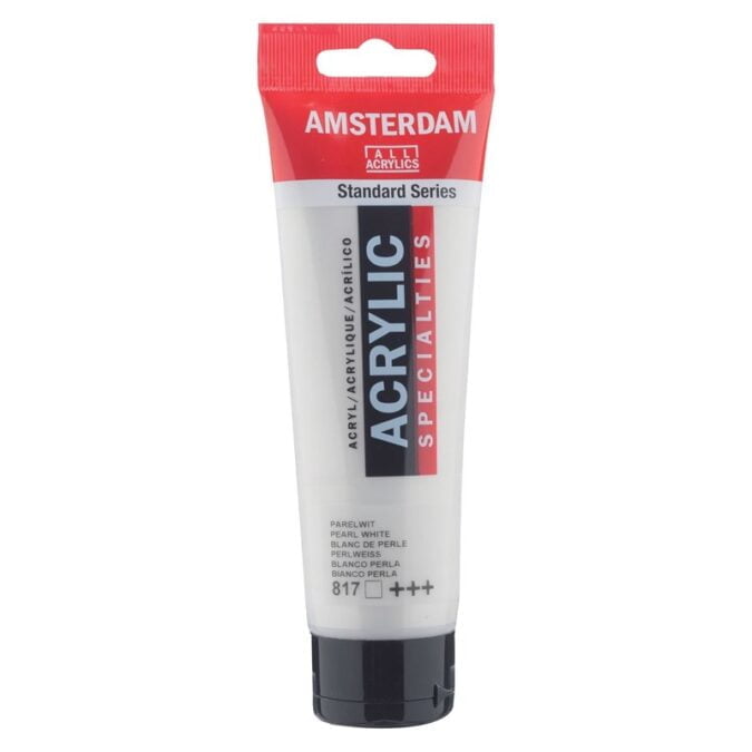 Amsterdam All Acrylics Standard Series Acrylic Tube 120 ml Pearl white 817