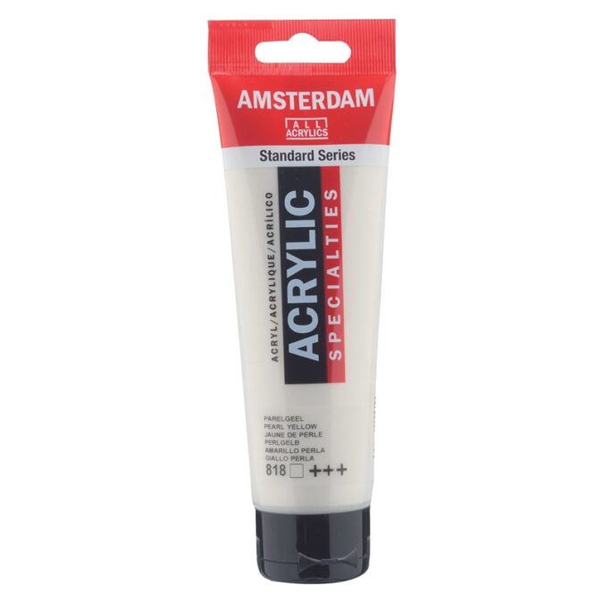 Amsterdam All Acrylics Standard Series Acrylic Tube 120 ml Pearl yellow 818