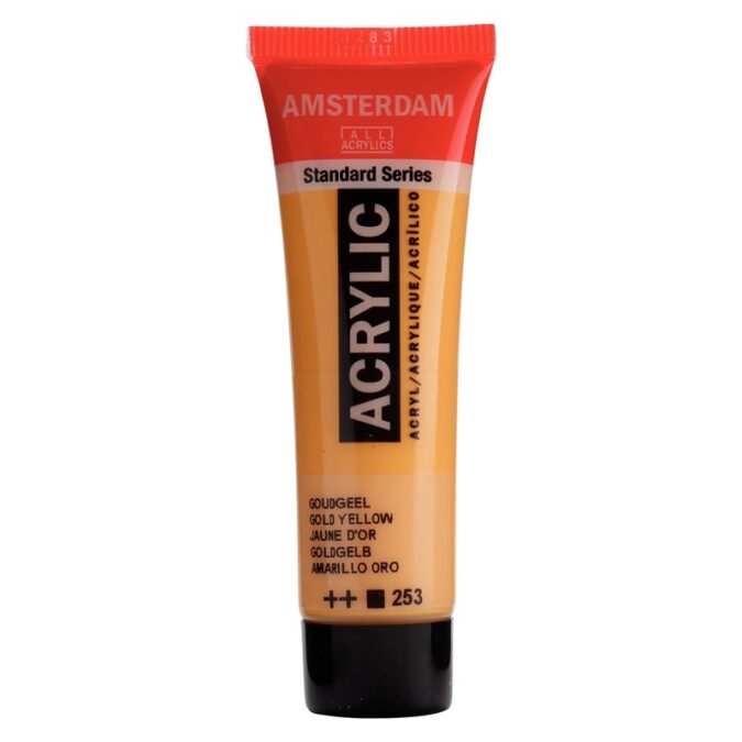 Amsterdam All Acrylics Standard Series Acrylic Tube 20 ml Gold yellow 253