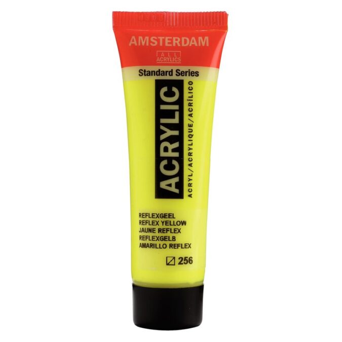 Amsterdam All Acrylics Standard Series Acrylic Tube 20 ml Reflex yellow 256