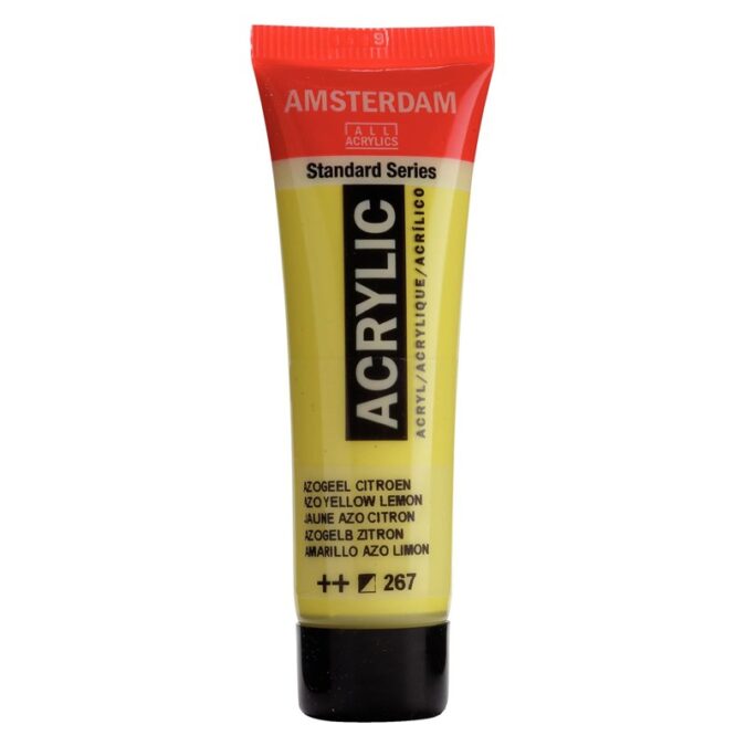 Amsterdam All Acrylics Standard Series Acrylic Tube 20 ml Azo yellow lemon 267