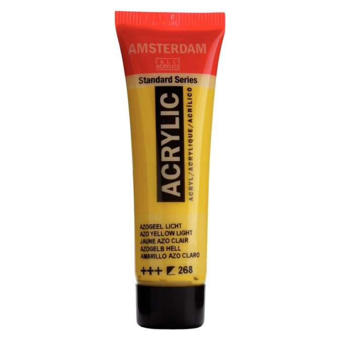 Amsterdam All Acrylics Standard Series Acrylic Tube 20 ml Azo yellow light 268
