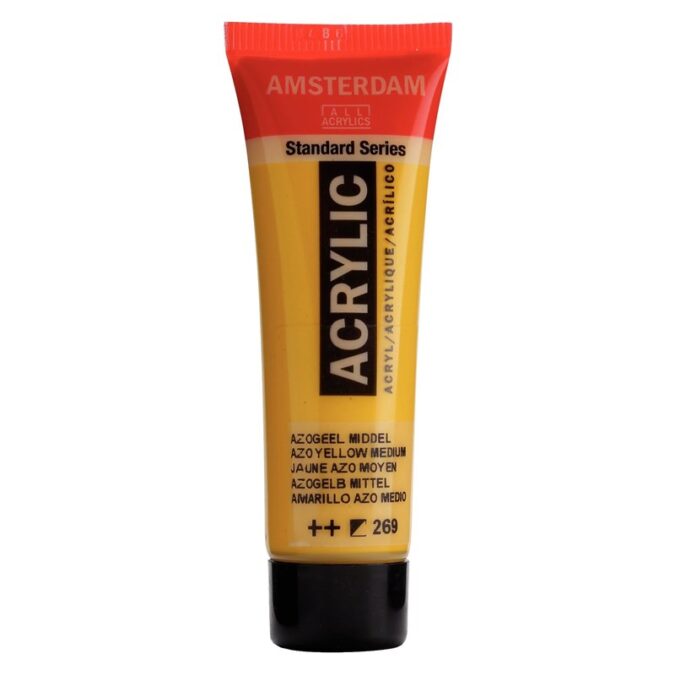 Amsterdam All Acrylics Standard Series Acrylic Tube 20 ml Azo yellow medium 269