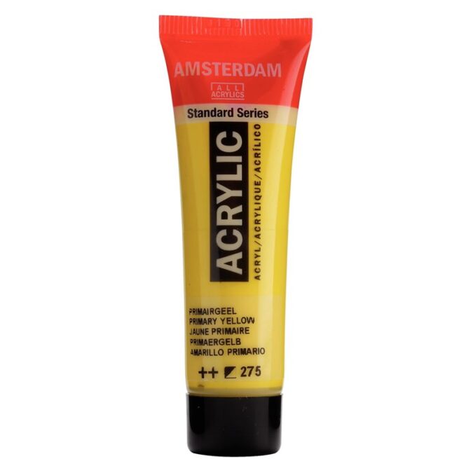 Amsterdam All Acrylics Standard Series Acrylic Tube 20 ml Primary yellow 275
