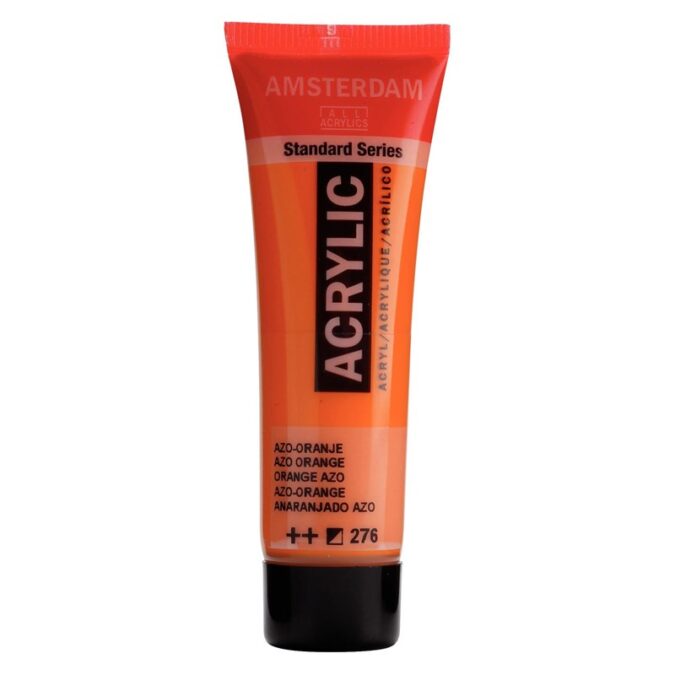 Amsterdam All Acrylics Standard Series Acrylic Tube 20 ml Azo orange 276