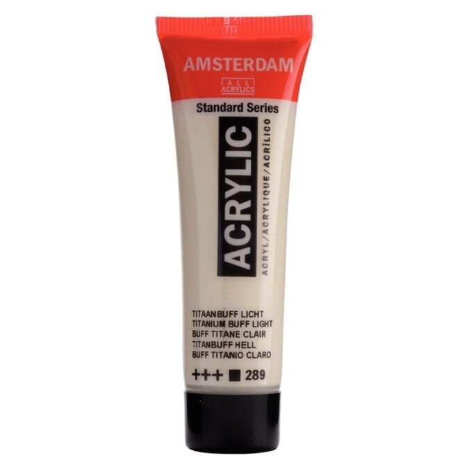 Amsterdam All Acrylics Standard Series Acrylic Tube 20 ml Titanium buff light 289