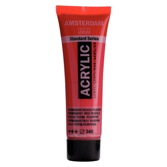 Amsterdam All Acrylics Standard Series Acrylic Tube 20 ml Permanent red purple 348