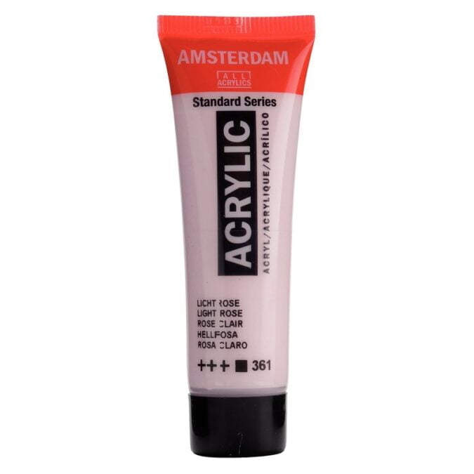 Amsterdam All Acrylics Standard Series Acrylic Tube 20 ml Light rose 361