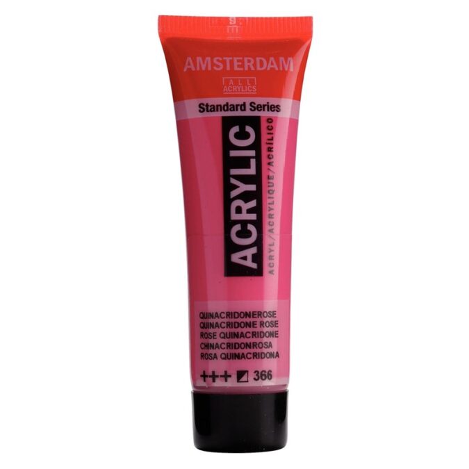 Amsterdam All Acrylics Standard Series Acrylic Tube 20 ml Quinacridone rose 366