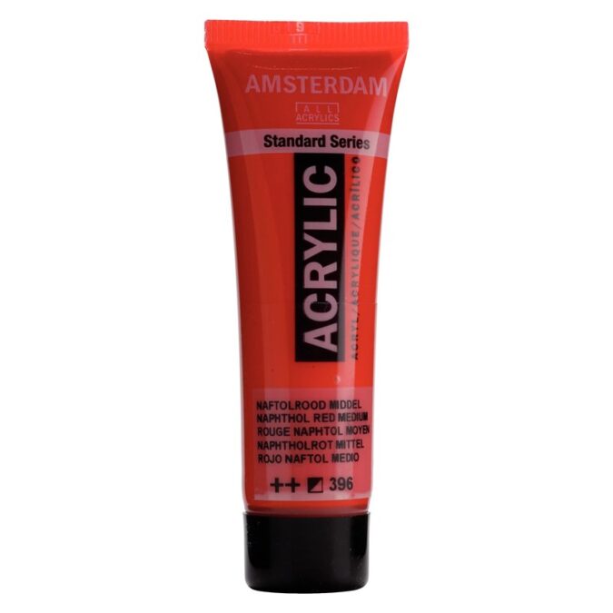 Amsterdam All Acrylics Standard Series Acrylic Tube 20 ml Naphthol red medium 396