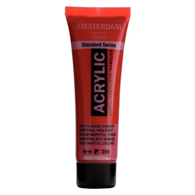    Amsterdam All Acrylics Standard Series Acrylic Tube 20 ml Naphthol red deep 399