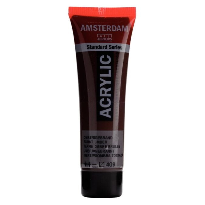 Amsterdam All Acrylics Standard Series Acrylic Tube 20 ml Burnt umber 409