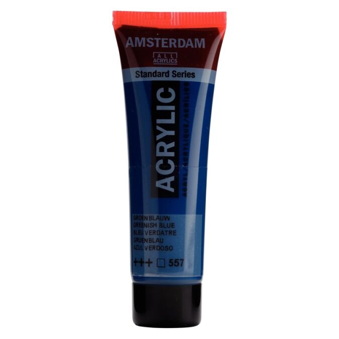 Amsterdam All Acrylics Standard Series Acrylic Tube 20 ml Greenish blue 557
