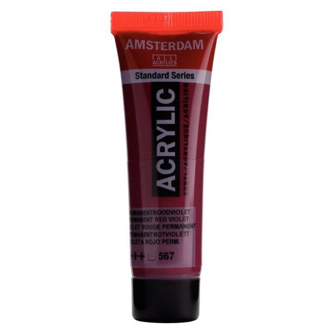 Amsterdam All Acrylics Standard Series Acrylic Tube 20 ml Permanent red violet 567