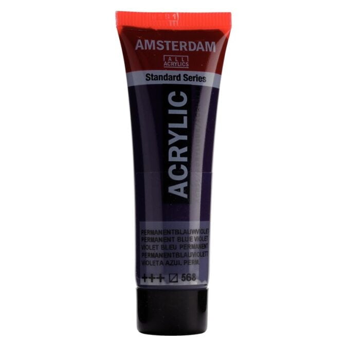 Amsterdam All Acrylics Standard Series Acrylic Tube 20 ml Permanent blue violet 568