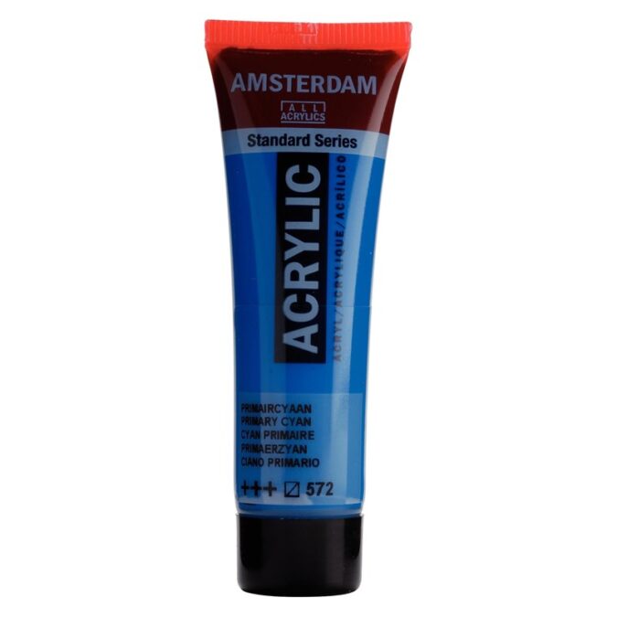 Amsterdam All Acrylics Standard Series Acrylic Tube 20 ml Primary cyan 572