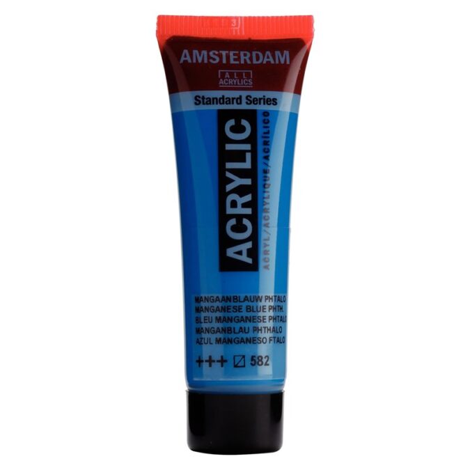 Amsterdam All Acrylics Standard Series Acrylic Tube 20 ml Manganese blue phthalo 582