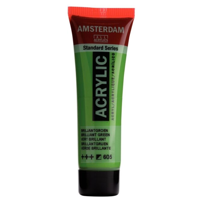 Amsterdam All Acrylics Standard Series Acrylic Tube 20 ml Brilliant Green 605