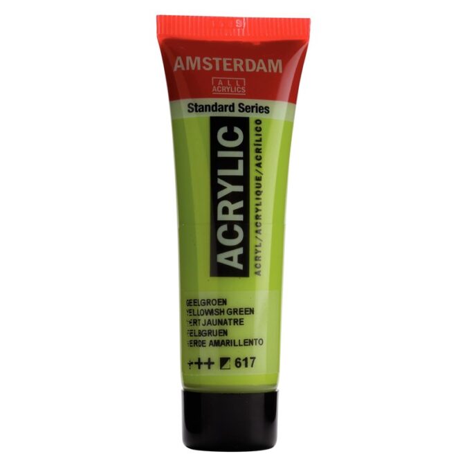 Amsterdam All Acrylics Standard Series Acrylic Tube 20 ml Yellowish green 617