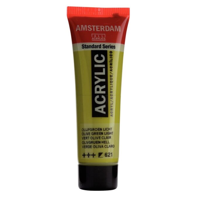 Amsterdam All Acrylics Standard Series Acrylic Tube 20 ml Olive green light 621