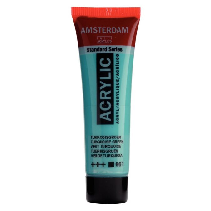 Amsterdam All Acrylics Standard Series Acrylic Tube 20 ml Turquoise green 661
